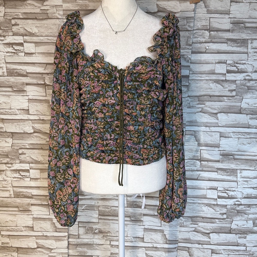 FREE PEOPLE Mabel Printed Blouse - Picture 5 of 12